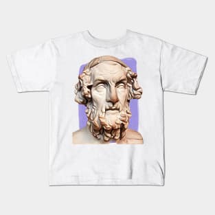 Greek Poet Homer illustration Kids T-Shirt